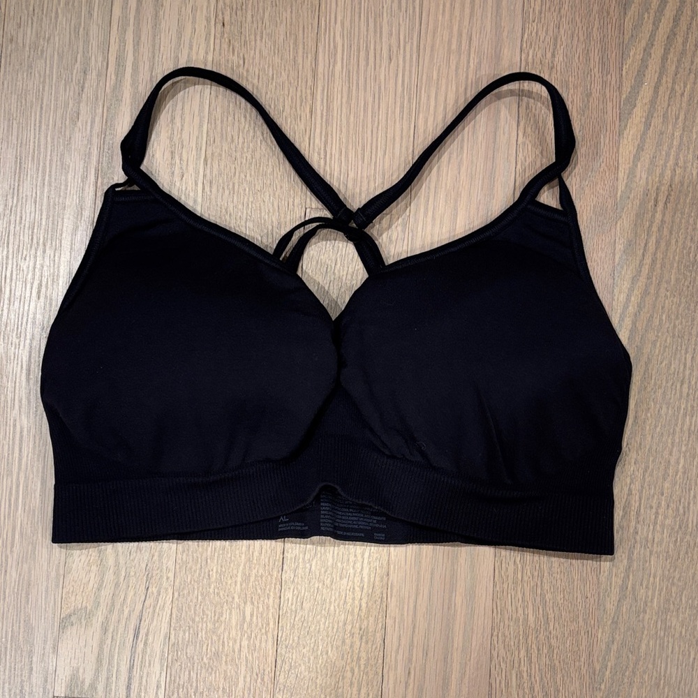 Zella Black Padded Sports Bra XL